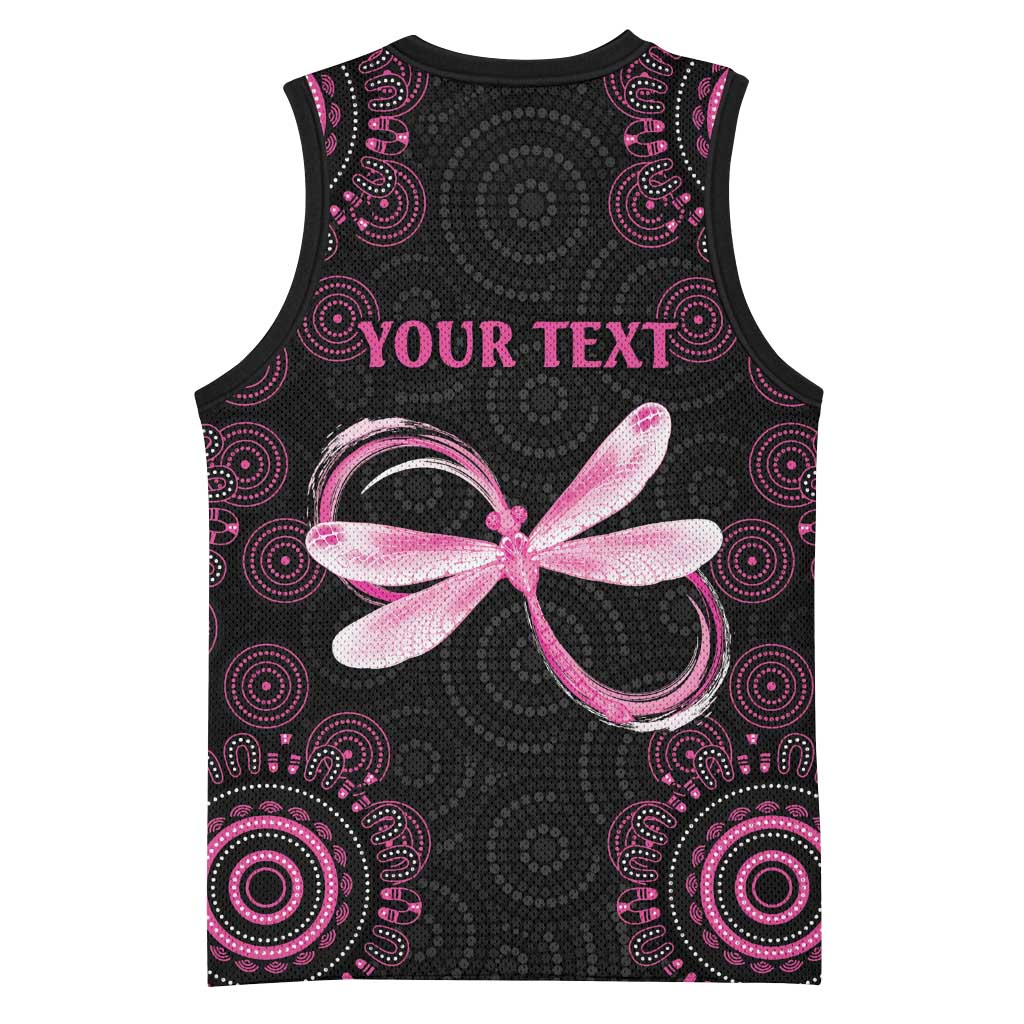 Personalized Pink Dragonfly Aboriginal of Hope Basketball Jersey Australia’s Breast Cancer Awareness - Aussie Hoodie