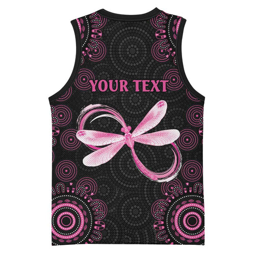 Personalized Pink Dragonfly Aboriginal of Hope Basketball Jersey Australia’s Breast Cancer Awareness - Aussie Hoodie
