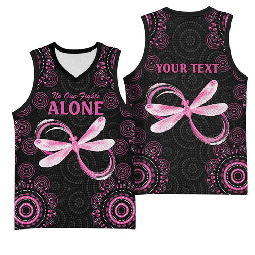 Personalized Pink Dragonfly Aboriginal of Hope Basketball Jersey Australia’s Breast Cancer Awareness - Aussie Hoodie