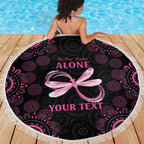 Personalized Pink Dragonfly Aboriginal of Hope Beach Blanket Australia’s Breast Cancer Awareness - Aussie Hoodie