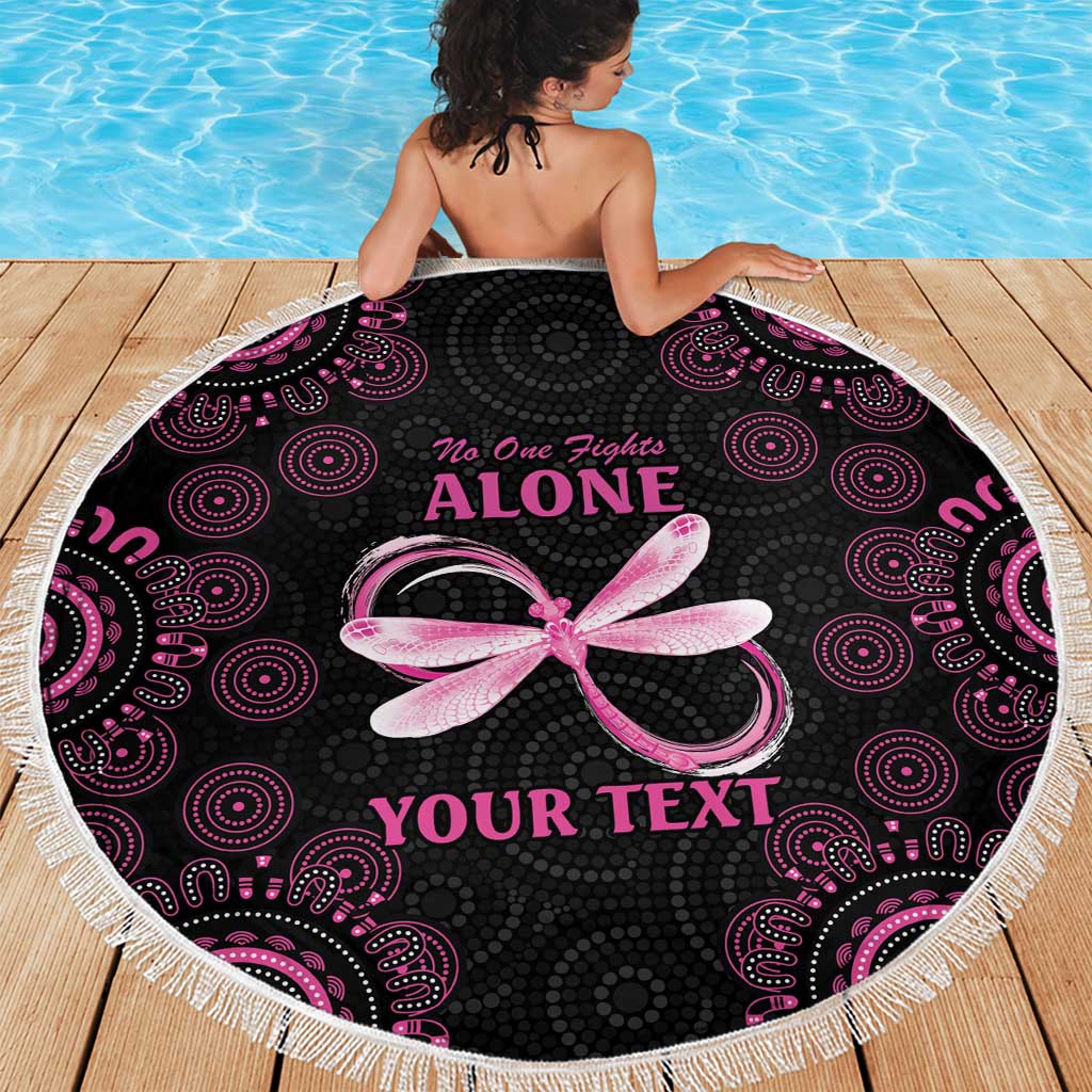 Personalized Pink Dragonfly Aboriginal of Hope Beach Blanket Australia’s Breast Cancer Awareness - Aussie Hoodie
