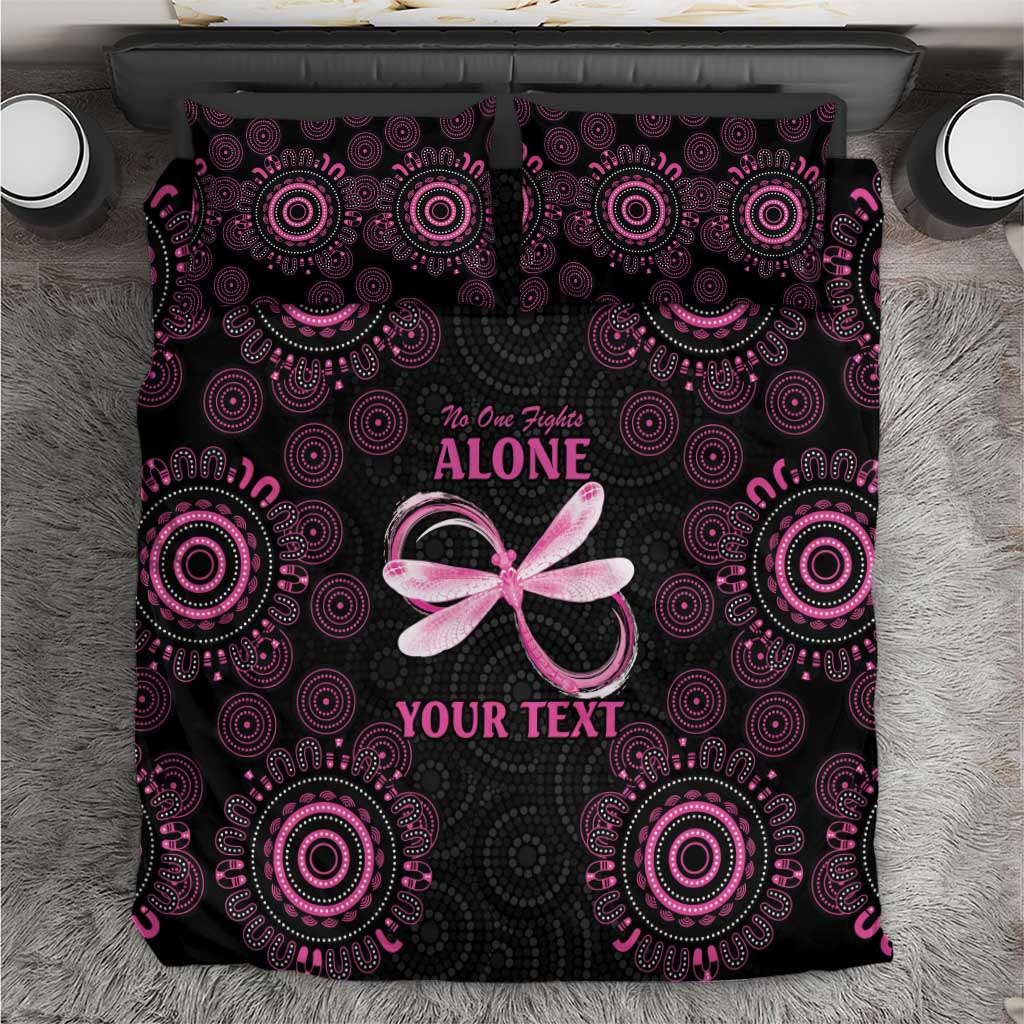 Personalized Pink Dragonfly Aboriginal of Hope Bedding Set Australia’s Breast Cancer Awareness - Aussie Hoodie