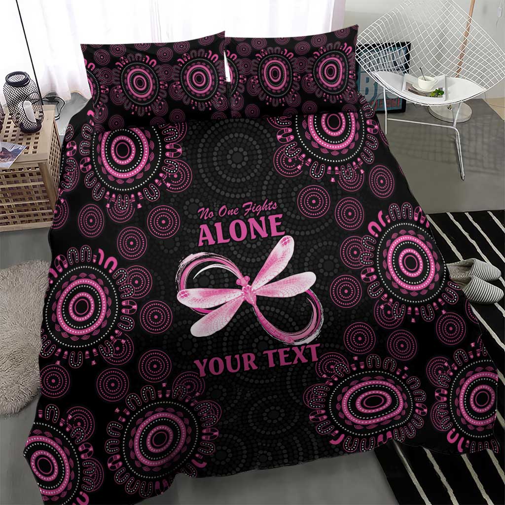 Personalized Pink Dragonfly Aboriginal of Hope Bedding Set Australia’s Breast Cancer Awareness - Aussie Hoodie