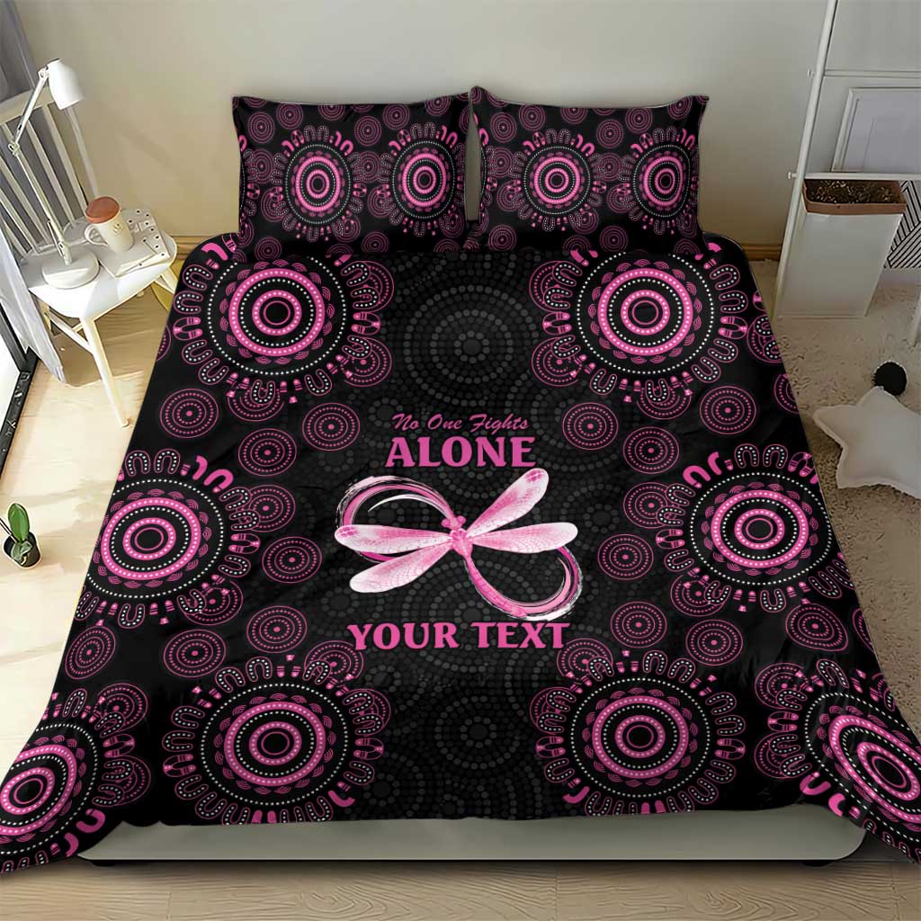 Personalized Pink Dragonfly Aboriginal of Hope Bedding Set Australia’s Breast Cancer Awareness - Aussie Hoodie
