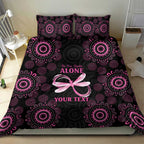 Personalized Pink Dragonfly Aboriginal of Hope Bedding Set Australia’s Breast Cancer Awareness - Aussie Hoodie