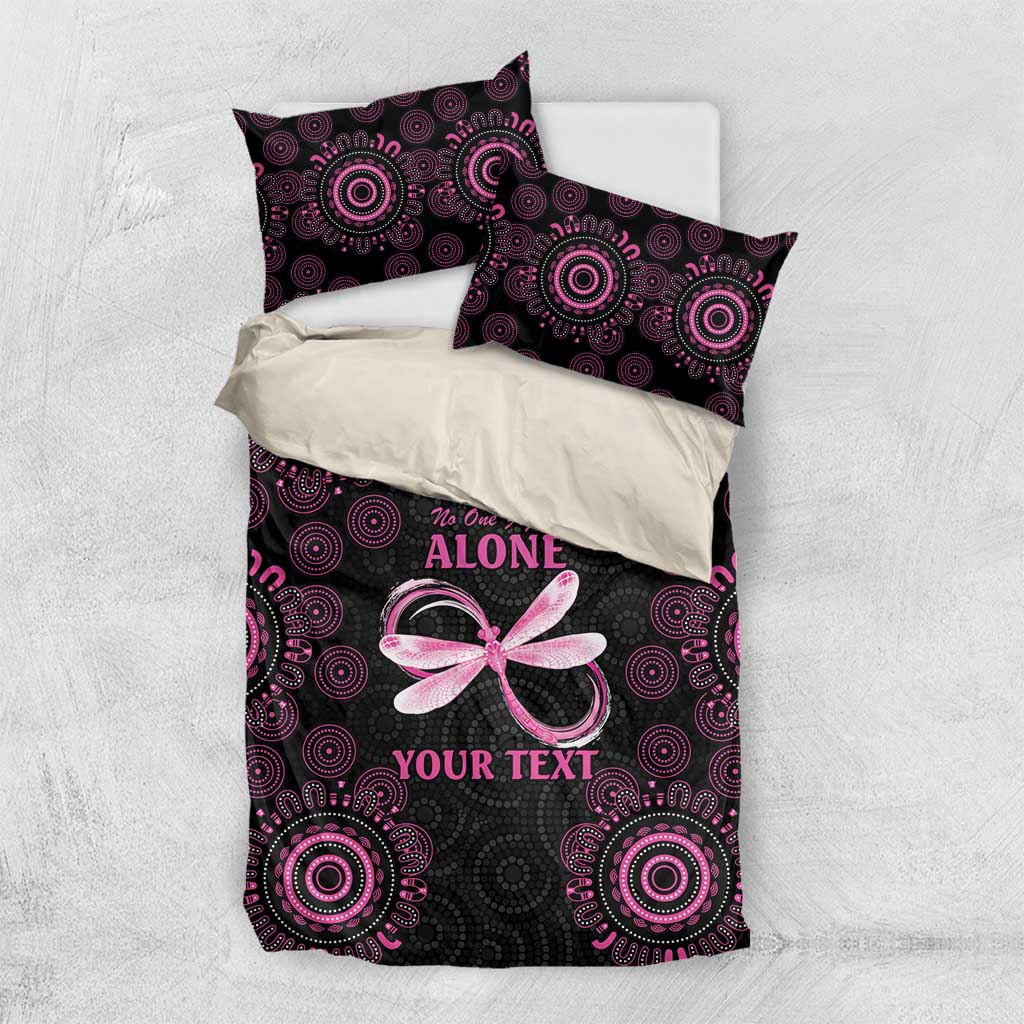 Personalized Pink Dragonfly Aboriginal of Hope Bedding Set Australia’s Breast Cancer Awareness - Aussie Hoodie
