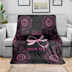 Personalized Pink Dragonfly Aboriginal of Hope Blanket Australia’s Breast Cancer Awareness - Aussie Hoodie