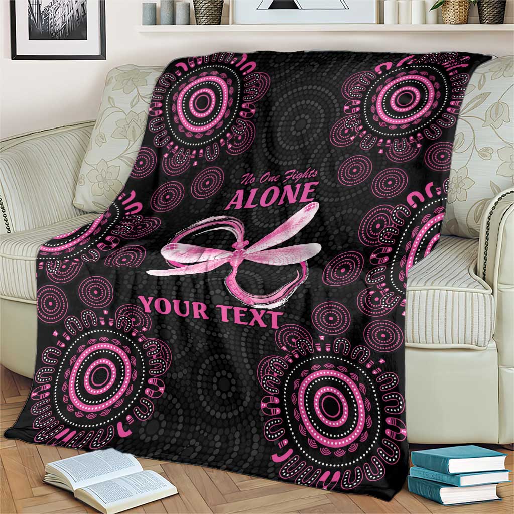 Personalized Pink Dragonfly Aboriginal of Hope Blanket Australia’s Breast Cancer Awareness - Aussie Hoodie
