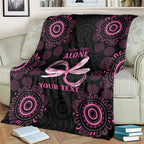 Personalized Pink Dragonfly Aboriginal of Hope Blanket Australia’s Breast Cancer Awareness - Aussie Hoodie