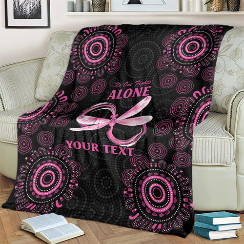 Personalized Pink Dragonfly Aboriginal of Hope Blanket Australia’s Breast Cancer Awareness - Aussie Hoodie