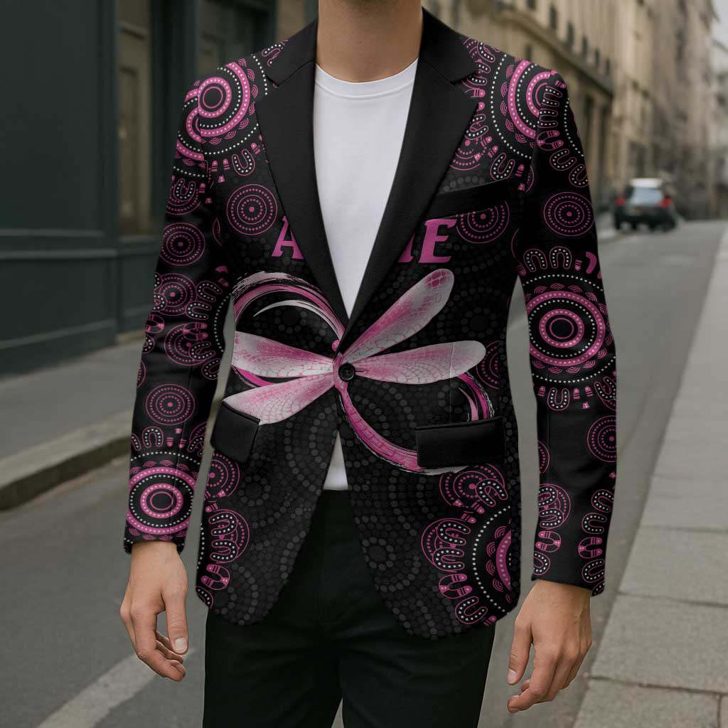 Personalized Pink Dragonfly Aboriginal of Hope Blazer Australia’s Breast Cancer Awareness - Aussie Hoodie