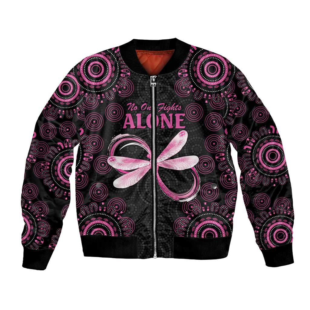 Personalized Pink Dragonfly Aboriginal of Hope Bomber Jacket Australia’s Breast Cancer Awareness - Aussie Hoodie