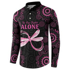 Personalized Pink Dragonfly Aboriginal of Hope Button Sweatshirt Australia’s Breast Cancer Awareness - Aussie Hoodie
