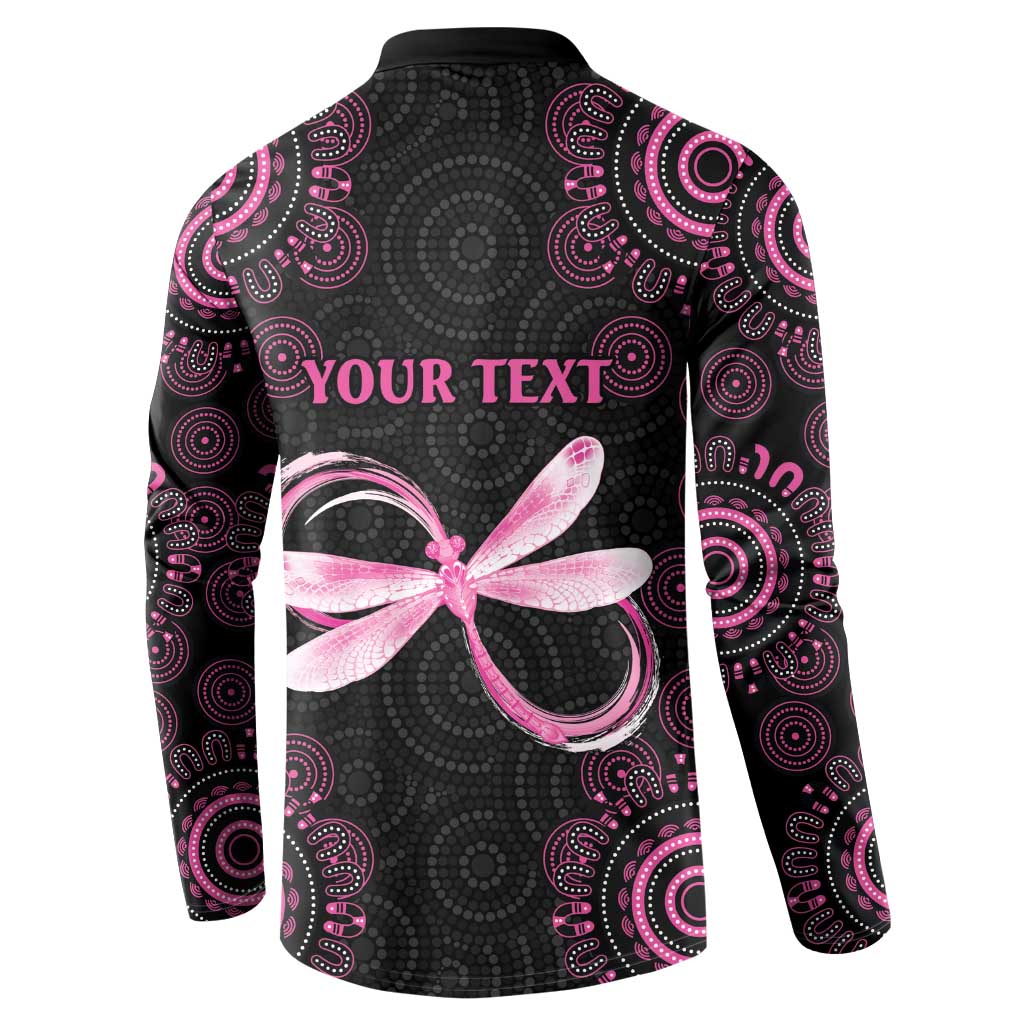 Personalized Pink Dragonfly Aboriginal of Hope Button Sweatshirt Australia’s Breast Cancer Awareness - Aussie Hoodie