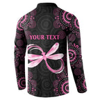 Personalized Pink Dragonfly Aboriginal of Hope Button Sweatshirt Australia’s Breast Cancer Awareness - Aussie Hoodie