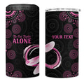 Personalized Pink Dragonfly Aboriginal of Hope 4 in 1 Can Cooler Tumbler Australia’s Breast Cancer Awareness - Aussie Hoodie