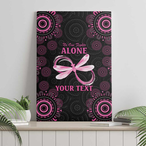 Personalized Pink Dragonfly Aboriginal of Hope Canvas Wall Art Australia’s Breast Cancer Awareness - Aussie Hoodie