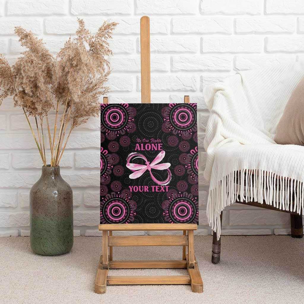 Personalized Pink Dragonfly Aboriginal of Hope Canvas Wall Art Australia’s Breast Cancer Awareness - Aussie Hoodie