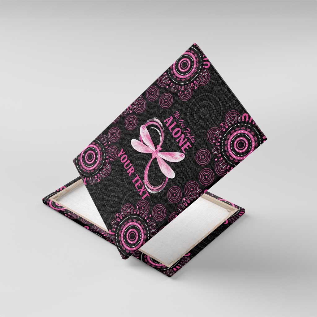 Personalized Pink Dragonfly Aboriginal of Hope Canvas Wall Art Australia’s Breast Cancer Awareness - Aussie Hoodie