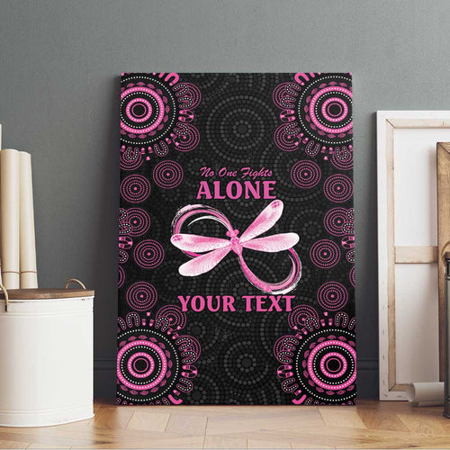 Personalized Pink Dragonfly Aboriginal of Hope Canvas Wall Art Australia’s Breast Cancer Awareness - Aussie Hoodie