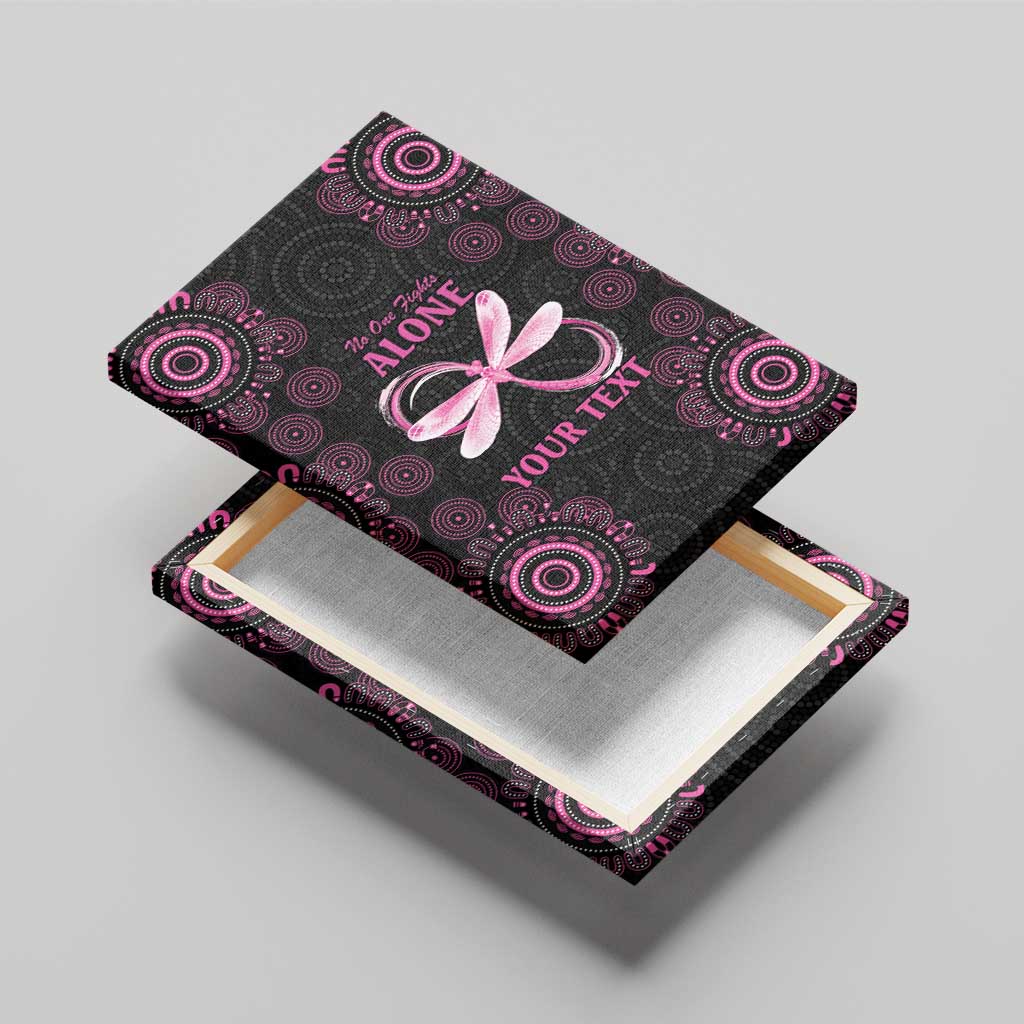 Personalized Pink Dragonfly Aboriginal of Hope Canvas Wall Art Australia’s Breast Cancer Awareness - Aussie Hoodie