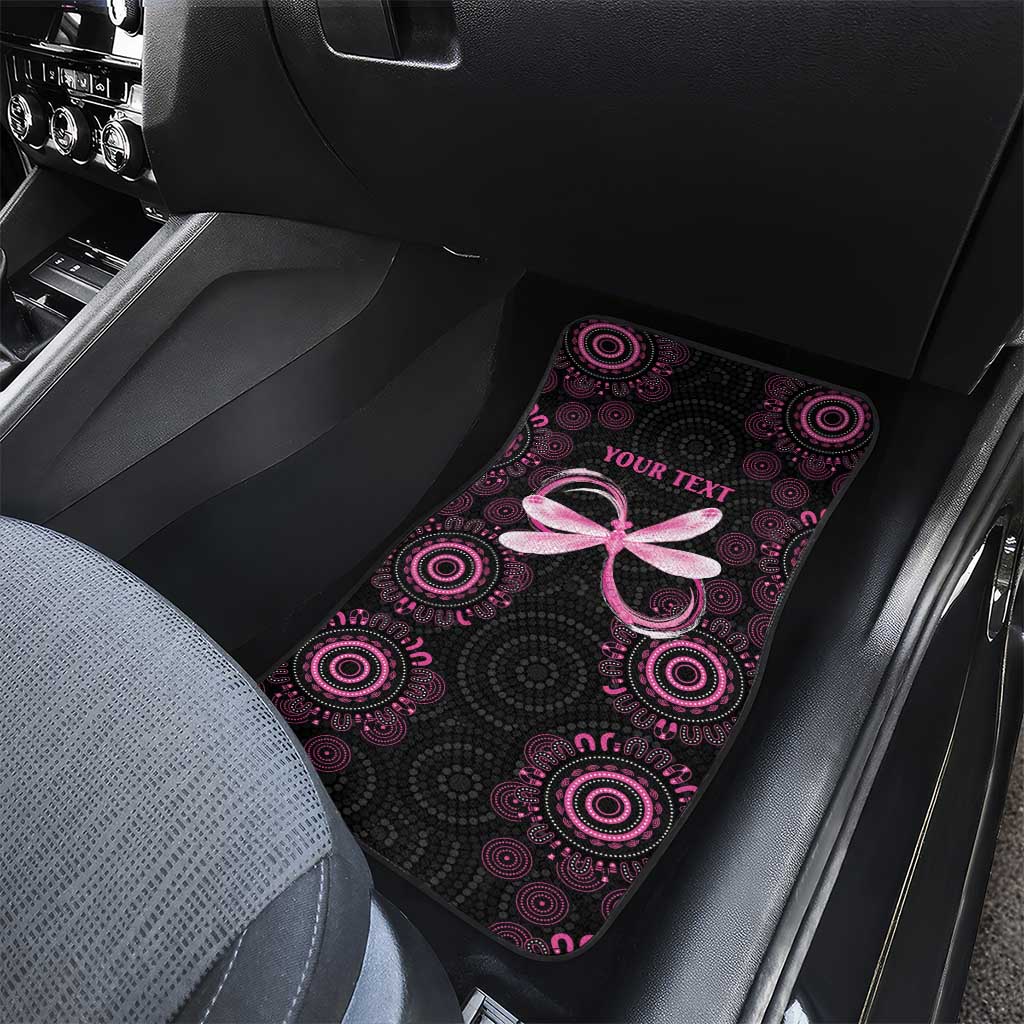 Personalized Pink Dragonfly Aboriginal of Hope Car Mats Australia’s Breast Cancer Awareness - Aussie Hoodie