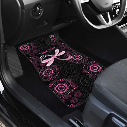 Personalized Pink Dragonfly Aboriginal of Hope Car Mats Australia’s Breast Cancer Awareness - Aussie Hoodie