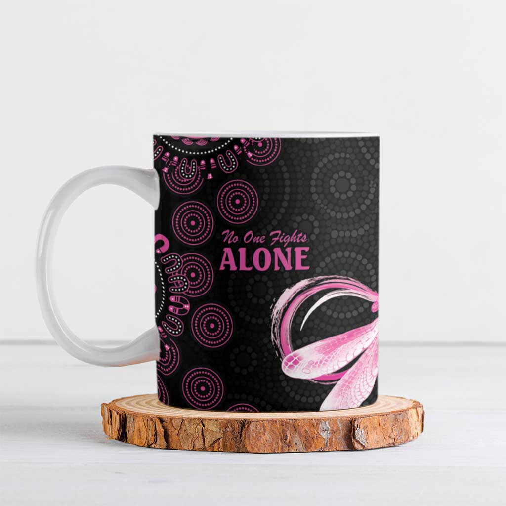 Personalized Pink Dragonfly Aboriginal of Hope Ceramic Mug Australia’s Breast Cancer Awareness - Aussie Hoodie