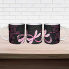 Personalized Pink Dragonfly Aboriginal of Hope Ceramic Mug Australia’s Breast Cancer Awareness - Aussie Hoodie