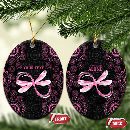 Personalized Pink Dragonfly Aboriginal of Hope Ceramic Ornament Australia’s Breast Cancer Awareness - Aussie Hoodie