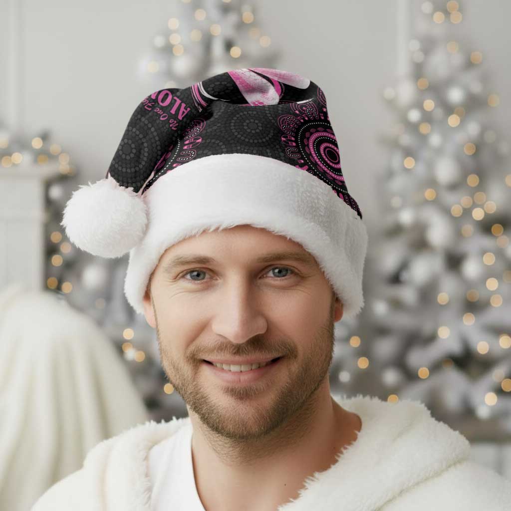 Personalized Pink Dragonfly Aboriginal of Hope Christmas Santa Hat Australia’s Breast Cancer Awareness - Aussie Hoodie