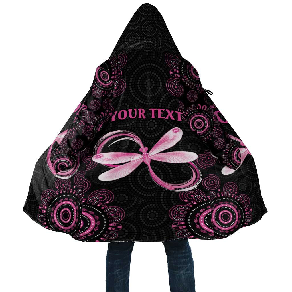 Personalized Pink Dragonfly Aboriginal of Hope Cloak Australia’s Breast Cancer Awareness - Aussie Hoodie