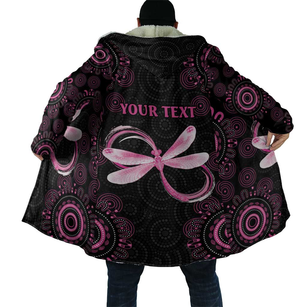 Personalized Pink Dragonfly Aboriginal of Hope Cloak Australia’s Breast Cancer Awareness - Aussie Hoodie