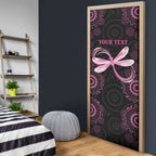 Personalized Pink Dragonfly Aboriginal of Hope Door Cover Australia’s Breast Cancer Awareness - Aussie Hoodie