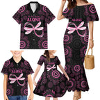 Personalized Pink Dragonfly Aboriginal of Hope Family Matching Mermaid Dress and Hawaiian Shirt Australia’s Breast Cancer Awareness - Aussie Hoodie