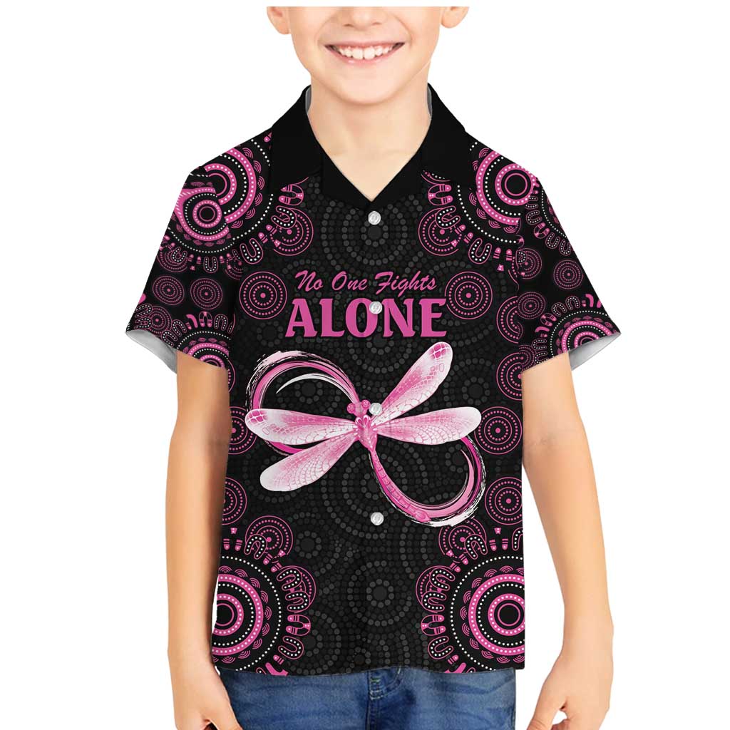 Personalized Pink Dragonfly Aboriginal of Hope Family Matching Mermaid Dress and Hawaiian Shirt Australia’s Breast Cancer Awareness - Aussie Hoodie