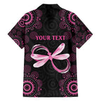 Personalized Pink Dragonfly Aboriginal of Hope Family Matching Off The Shoulder Long Sleeve Dress and Hawaiian Shirt Australia’s Breast Cancer Awareness - Aussie Hoodie