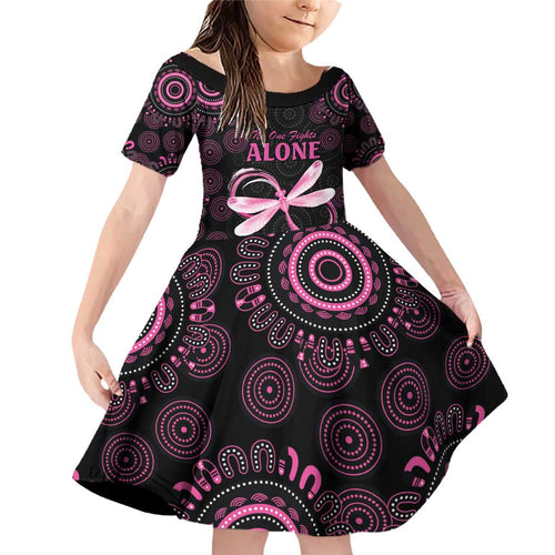 Personalized Pink Dragonfly Aboriginal of Hope Family Matching Off Shoulder Short Dress and Hawaiian Shirt Australia’s Breast Cancer Awareness - Aussie Hoodie
