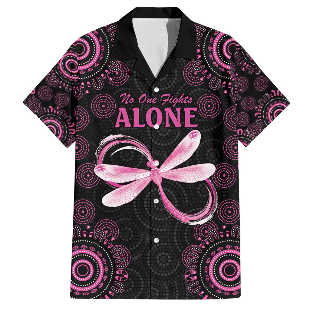 Personalized Pink Dragonfly Aboriginal of Hope Family Matching Short Sleeve Bodycon Dress and Hawaiian Shirt Australia’s Breast Cancer Awareness - Aussie Hoodie