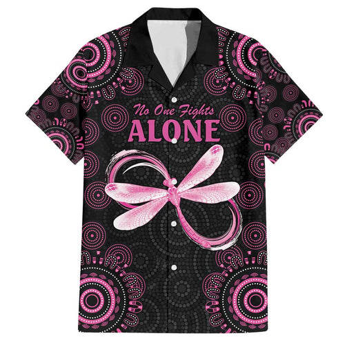 Personalized Pink Dragonfly Aboriginal of Hope Family Matching Short Sleeve Bodycon Dress and Hawaiian Shirt Australia’s Breast Cancer Awareness - Aussie Hoodie