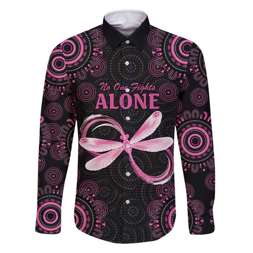 Personalized Pink Dragonfly Aboriginal of Hope Family Matching Short Sleeve Bodycon Dress and Hawaiian Shirt Australia’s Breast Cancer Awareness - Aussie Hoodie