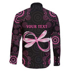 Personalized Pink Dragonfly Aboriginal of Hope Family Matching Short Sleeve Bodycon Dress and Hawaiian Shirt Australia’s Breast Cancer Awareness - Aussie Hoodie