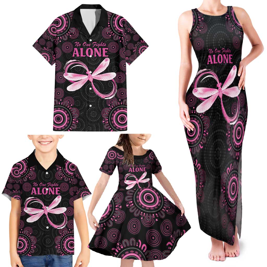 Personalized Pink Dragonfly Aboriginal of Hope Family Matching Tank Maxi Dress and Hawaiian Shirt Australia’s Breast Cancer Awareness - Aussie Hoodie
