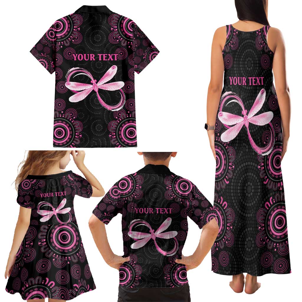 Personalized Pink Dragonfly Aboriginal of Hope Family Matching Tank Maxi Dress and Hawaiian Shirt Australia’s Breast Cancer Awareness - Aussie Hoodie