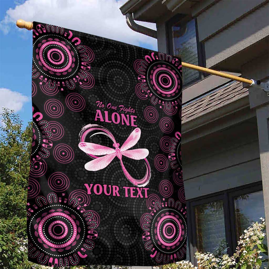 Personalized Pink Dragonfly Aboriginal of Hope Garden Flag Australia’s Breast Cancer Awareness - Aussie Hoodie