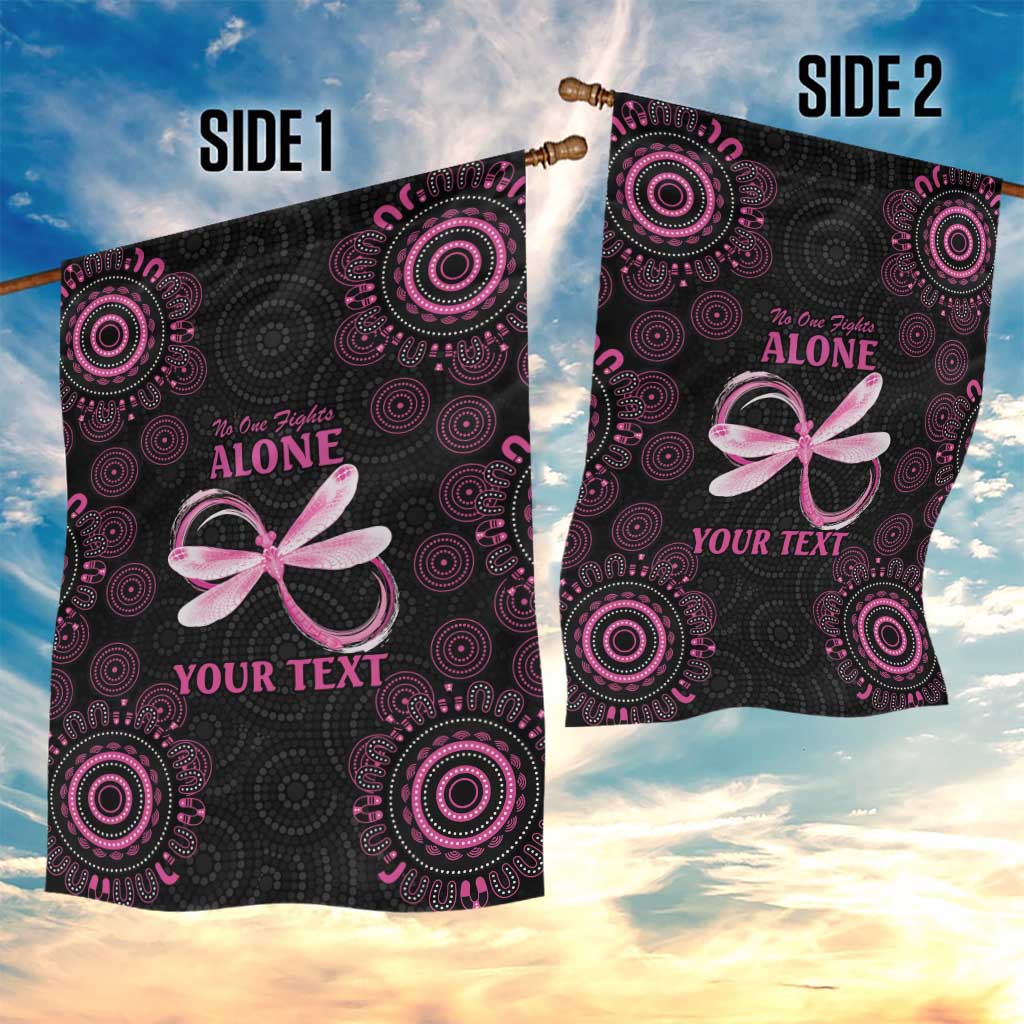 Personalized Pink Dragonfly Aboriginal of Hope Garden Flag Australia’s Breast Cancer Awareness - Aussie Hoodie