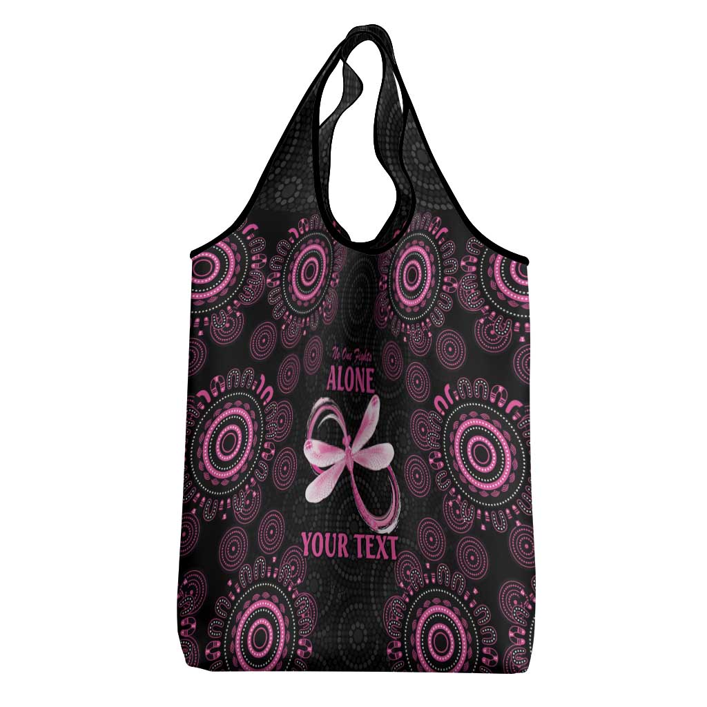 Personalized Pink Dragonfly Aboriginal of Hope Grocery Bag Australia’s Breast Cancer Awareness - Aussie Hoodie