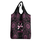 Personalized Pink Dragonfly Aboriginal of Hope Grocery Bag Australia’s Breast Cancer Awareness - Aussie Hoodie