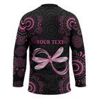 Personalized Pink Dragonfly Aboriginal of Hope Hockey Jersey Australia���s Breast Cancer Awareness - Aussie Hoodie