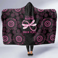 Personalized Pink Dragonfly Aboriginal of Hope Hooded Blanket Australia’s Breast Cancer Awareness - Aussie Hoodie